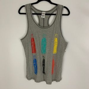 Coca Cola Coke Bottles Graphic Racerback Tank Top